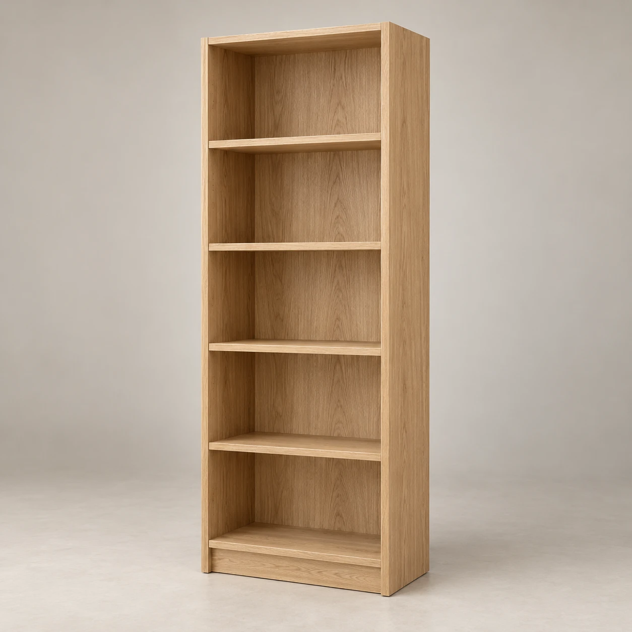 Five-Tier Wooden Bookshelf