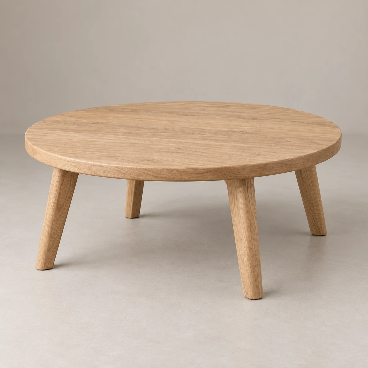 Round Wooden Coffee Table